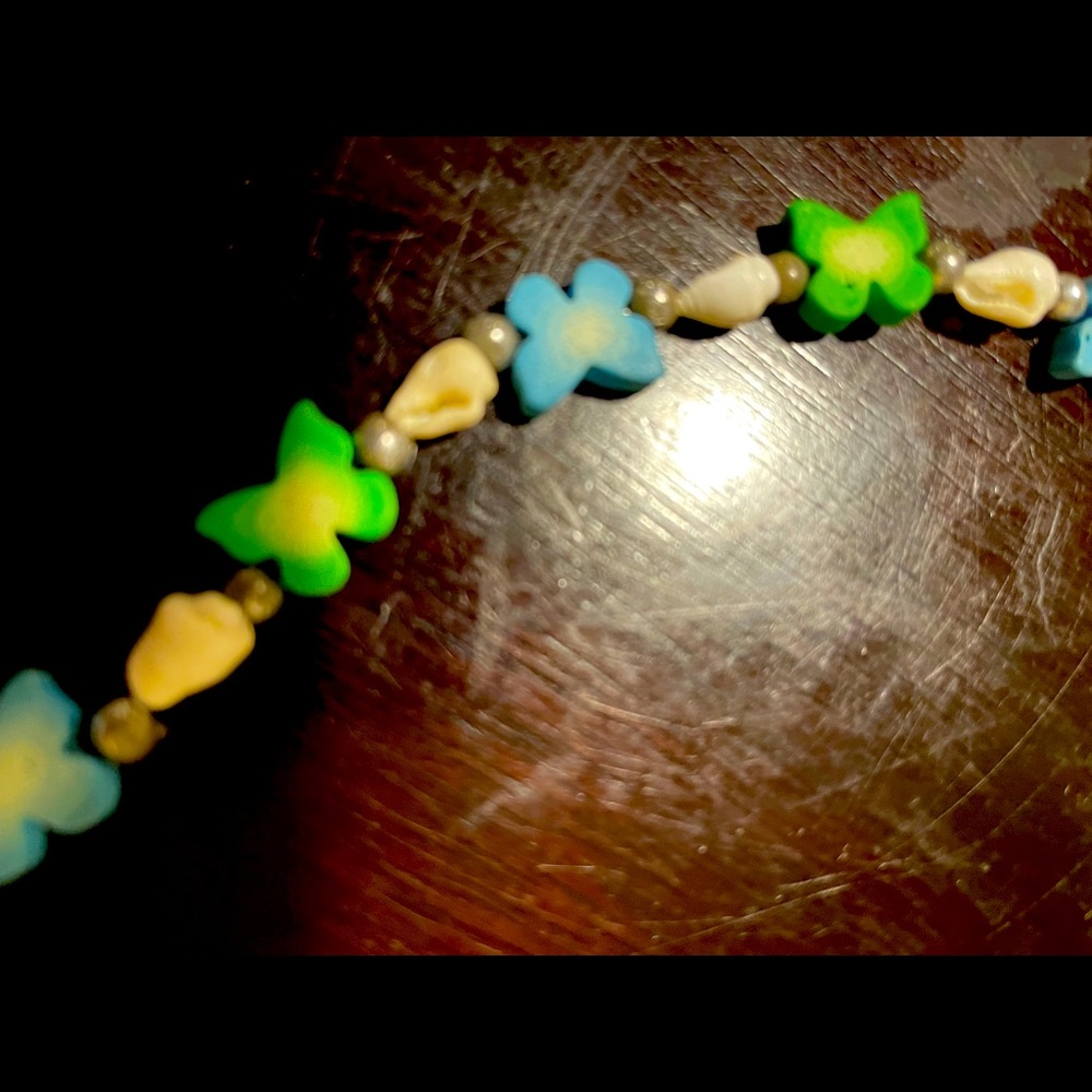 Butterfly shell necklace